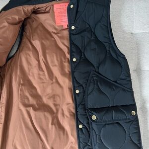J.Crew Black Quilted Vest
